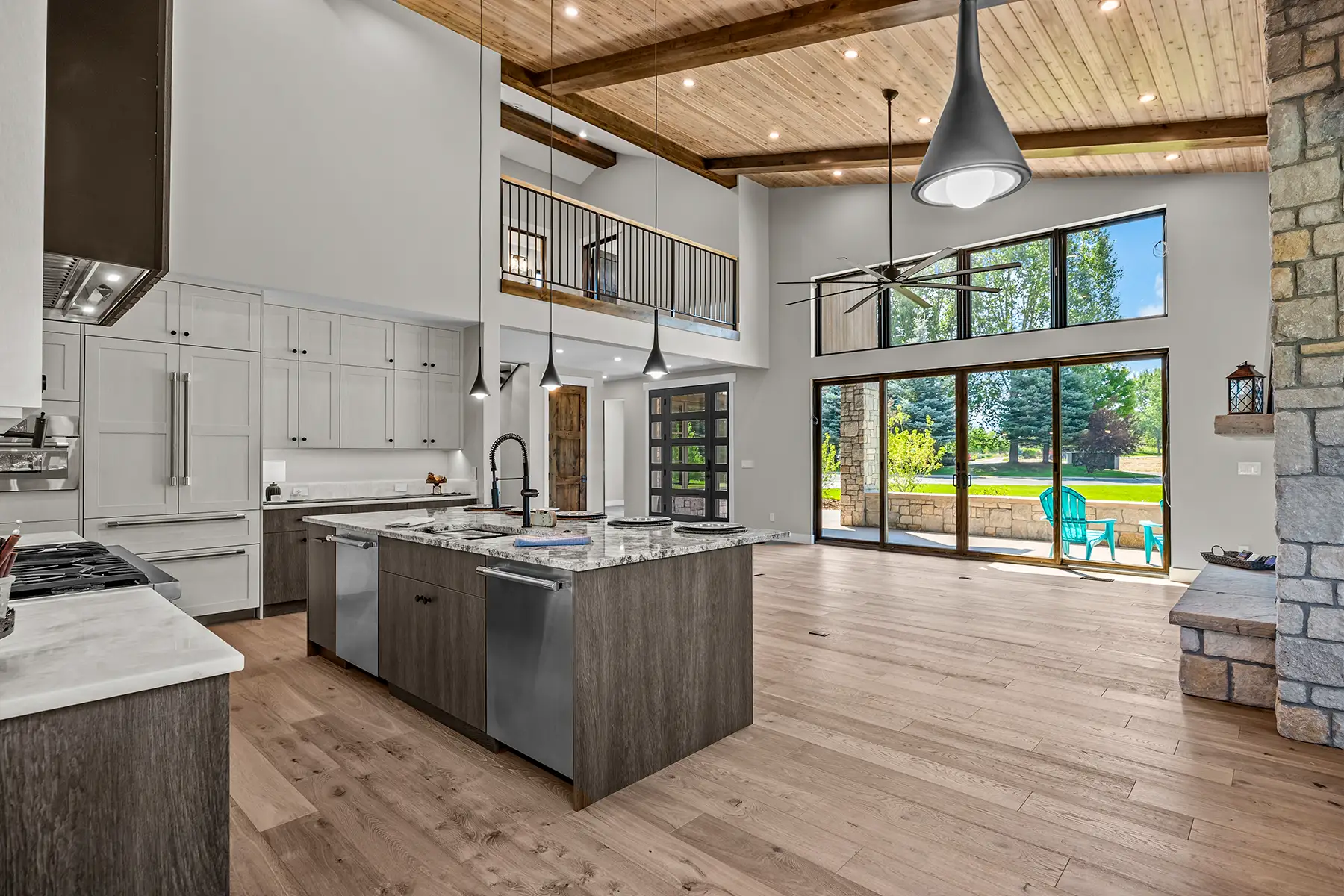 Custom home interior built by RM Construction