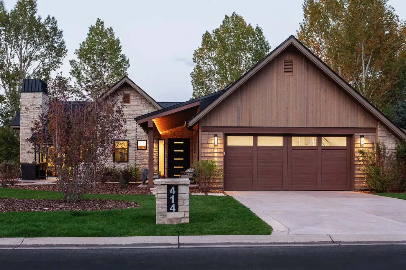 Custom home built by RM Construction